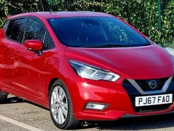 Red Used 2017 Nissan Micra Tekna Hatchback | £3,975