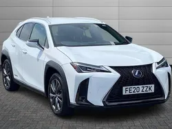 F sport white Used 2020 Lexus UX 250h Sport Line SUV | £20,291 (A bit pricey)