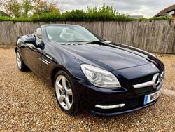 Blue Used 2013 Mercedes SLK250 Cabriolet | £8,990 (Fair price)