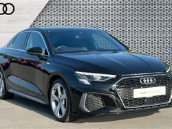 Black Used 2021 Audi A3 S-Line Sedan | £22,694 (Fair price)