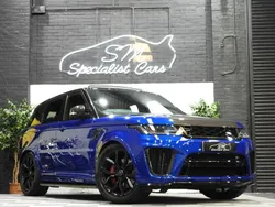Blue Used 2018 Land Rover Range Rover Sport SVR SUV | £42,750 (A bit pricey)