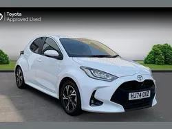 White Used 2024 Toyota Yaris Hybrid Design Hatchback | £18,948 (Fair price)