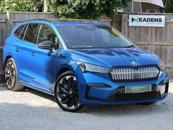 Race blue metallic Used 2021 Skoda Enyaq iV SportLine SUV | £25,595