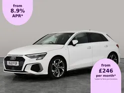 White Used 2021 Audi A3 Sportback S-Line Hatchback | £18,337 (Fair price)