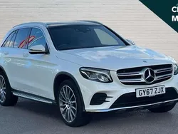 White Used 2017 Mercedes GLC250 AMG Line Premium SUV | £21,206 (Fair price)