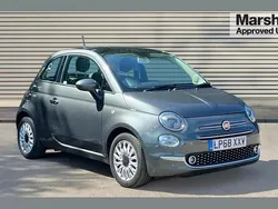 Grey Used 2018 Fiat 500 Lounge Hatchback | £7,758 (Fair price)