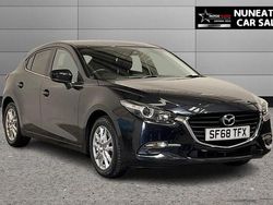 Black Used 2018 Mazda 3 Hatchback | £10,300 (Fair price)