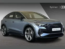 Blue Used 2025 Audi Q4 Sportback e-tron Black Edition SUV | £43,500 (A bit pricey)