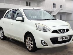 White Used 2014 Nissan Micra Acenta Hatchback | £4,490 (Fair price)