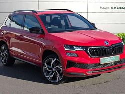 Velvet red metallic Used 2024 Skoda Karoq SportLine SUV | £29,295 (Fair price)