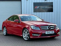Red Used 2015 Mercedes C180 Sport Edition Coupe | £10,490 (Fair price)
