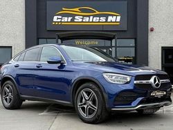 Blue Used 2021 Mercedes GLC220 AMG line Coupe | £31,900 (A bit pricey)