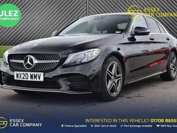 Black Used 2020 Mercedes C200 AMG line Sedan | £17,995 (Fair price)