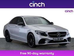 Silver Used 2020 Mercedes C220 AMG line Sedan | £17,949 (Fair price)