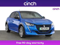 Blue Used 2021 Peugeot e-208 GTi Hatchback | £10,349 (Fair price)