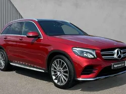 Designo hyacinth red metallic Used 2018 Mercedes GLC250 AMG Line Premium SUV | £22,175 (Fair price)