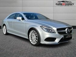 Silver Used 2015 Mercedes CLS220 AMG line Coupe | £10,995 (Fair price)