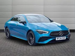 Blue Used 2024 Mercedes CLA180 AMG Line Premium Plus Sedan | £31,150 (Fair price)
