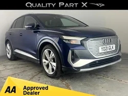 Blue Used 2021 Audi Q4 e-tron S-Line SUV | £17,100 (Fair price)