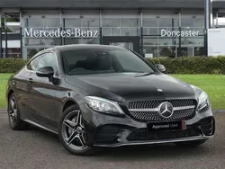Black Used 2022 Mercedes C300e AMG line Coupe | £25,995 (Good price)