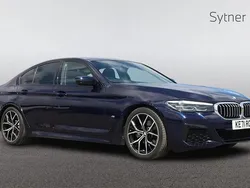 Blue Used 2021 BMW 520 M Sport | £26,750 (Fair price)
