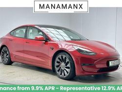 Red Used 2021 Tesla Model 3 Performance Sedan | £19,990 (Fair price)