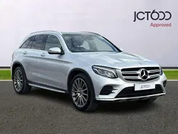 Silver Used 2018 Mercedes GLC350 AMG Line Premium SUV | £24,650 (Fair price)