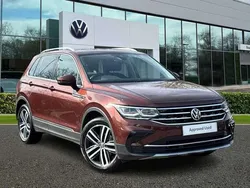 Ginger brown Used 2021 VW Tiguan Elegance SUV | £20,448 (Good price)