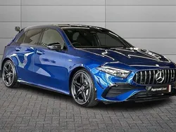 Blue Used 2024 Mercedes A35 AMG Premium Plus Hatchback | £38,395 (Fair price)