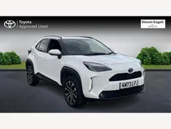 White Used 2023 Toyota Yaris Hybrid Design Hatchback | £22,745 (Expensive)