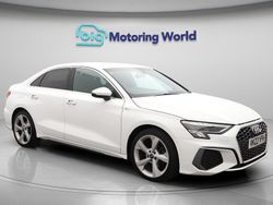 White Used 2023 Audi A3 S-Line Sedan | £19,400 (Good price)