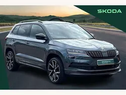 Quartz grey metallic Used 2022 Skoda Karoq SportLine SUV | £24,500 (Fair price)