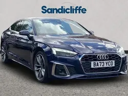 Metallic navarra blue Used 2023 Audi A5 S-Line Coupe | £25,983 (Good price)