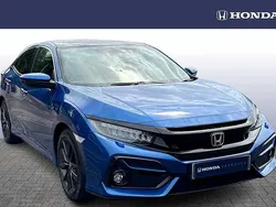 Brilliant sporty blue Used 2021 Honda Civic EX | £17,384 (Fair price)