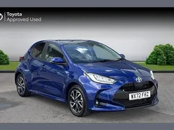 Galactic blue Used 2022 Toyota Yaris Hybrid Design Hatchback | £17,990 (Super price)