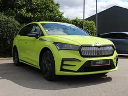 Hyper green Used 2024 Skoda Enyaq iV vRS SUV | £34,795 (Good price)
