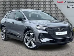 Grey New 2025 Audi Q4 e-tron Black Edition SUV | £40,957 (Fair price)