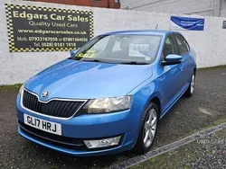Blue Used 2017 Skoda Rapid SE L Hatchback | £6,999 (Fair price)