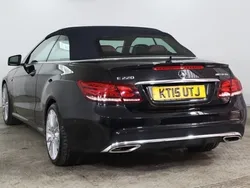 Black Used 2015 Mercedes E220 AMG line Cabriolet | £10,475 (Fair price)