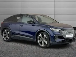 Blue Used 2023 Audi Q4 Sportback e-tron Black Edition SUV | £41,991