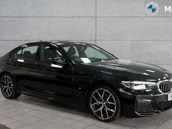 Black Used 2022 BMW 520 M Sport Sedan | £29,119 (Fair price)