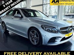Silver Used 2019 Mercedes C220 AMG line Sedan | £16,295 (Good price)