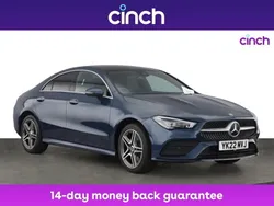 Blue Used 2022 Mercedes CLA250e AMG Line Premium Plus Sedan | £20,479 (Fair price)