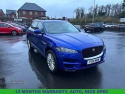 Blue Used 2018 Jaguar F-Pace Portfolio SUV | £13,995 (Fair price)
