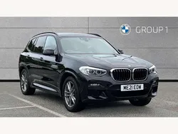 Black Used 2021 BMW X3 M Sport SUV | £29,895 (Fair price)