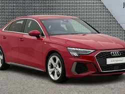 Red Used 2022 Audi A3 S-Line Sedan | £21,947 (Good price)