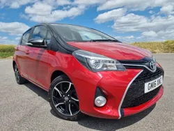 Red/black Used 2016 Toyota Yaris Design Hatchback | £10,995 (A bit pricey)