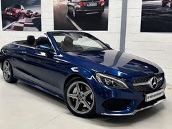Blue Used 2017 Mercedes C250 AMG Line Premium Plus Cabriolet | £17,250 (Fair price)