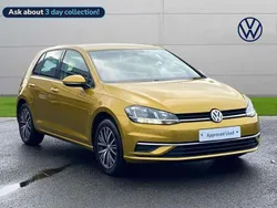 Yellow Used 2018 VW Golf VII SE Hatchback | £10,497 (Good price)