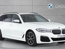 White Used 2022 BMW 520 M Sport Estate | £29,850 (Fair price)